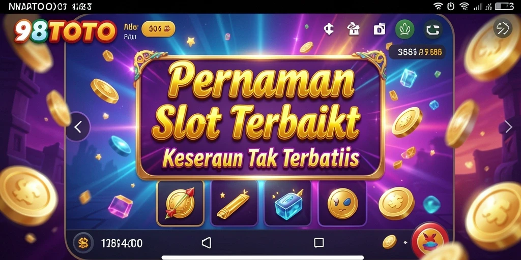 Tampilan gameplay mengasyikkan di 98TOTO dengan fitur slot yang menarik.