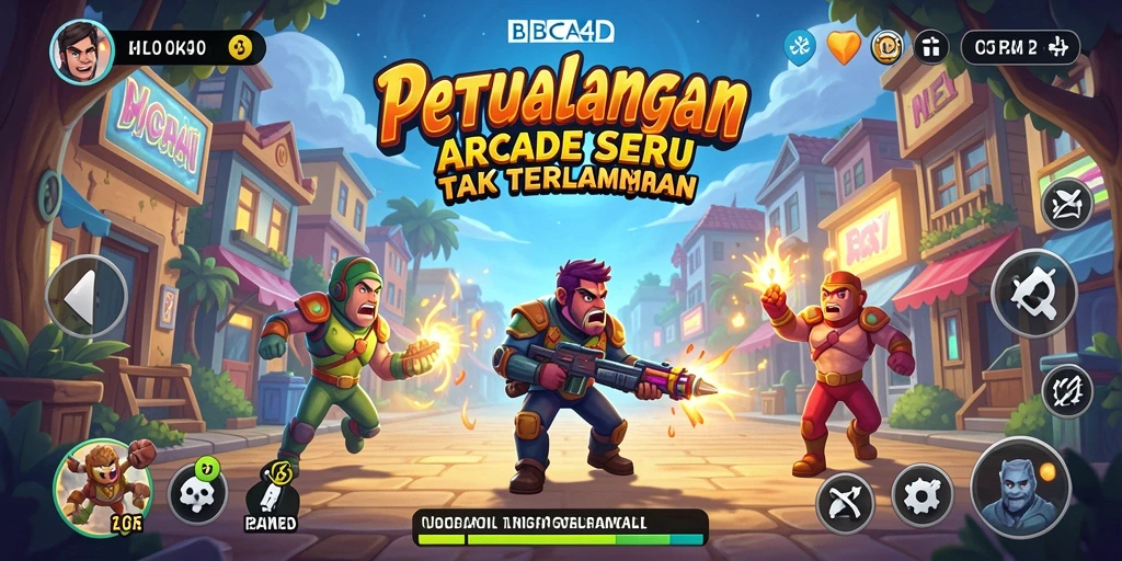 Tampilan seru gameplay BBCA4D yang penuh tantangan.