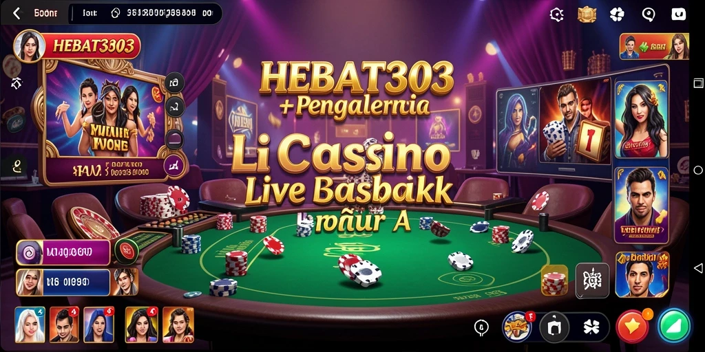 Tampilan gameplay Live Casino yang mendebarkan dari HEBAT303.