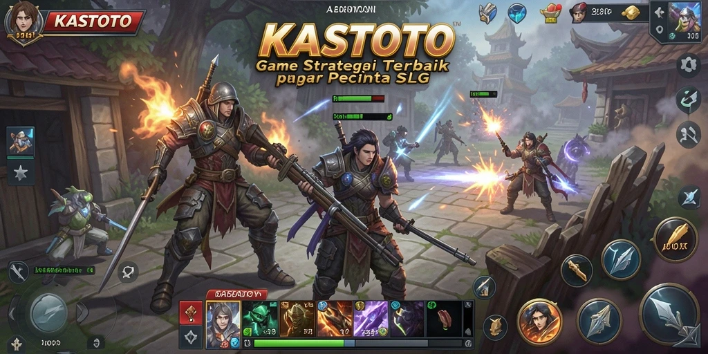 Tampilan gameplay KASTOTO yang menegangkan dan strategis.