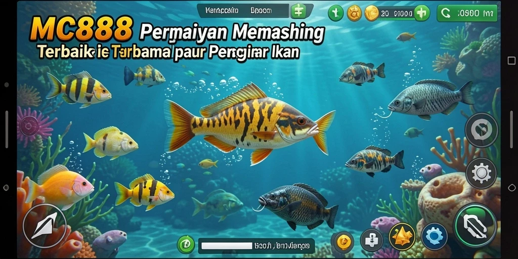 Tampilan screenshot gameplay MC888 menampilkan pengalaman memancing yang realistis dan mendebarkan.
