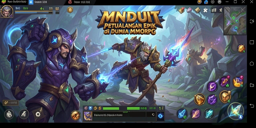 Tampilan gameplay <strong>MNDUIT</strong> yang menakjubkan dan mendebarkan di dunia MMORPG.