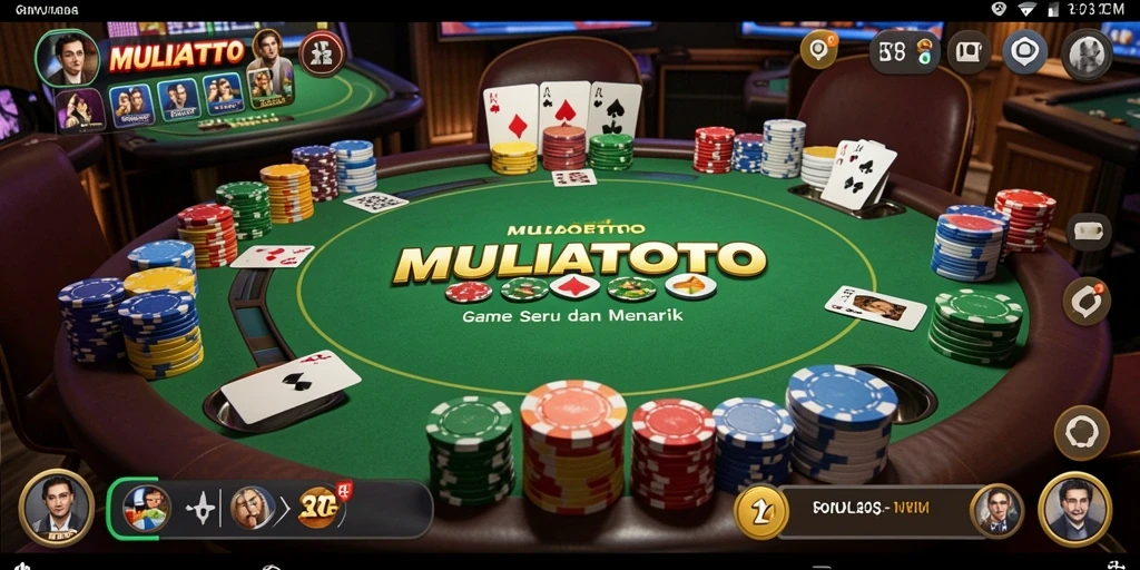 Tampilan gameplay seru dan mendebarkan dari MULIATOTO Poker.