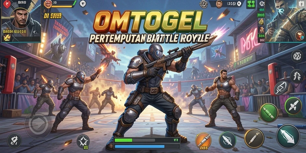 Screenshot menarik menampilkan aksi intens di arena Battle Royale.
