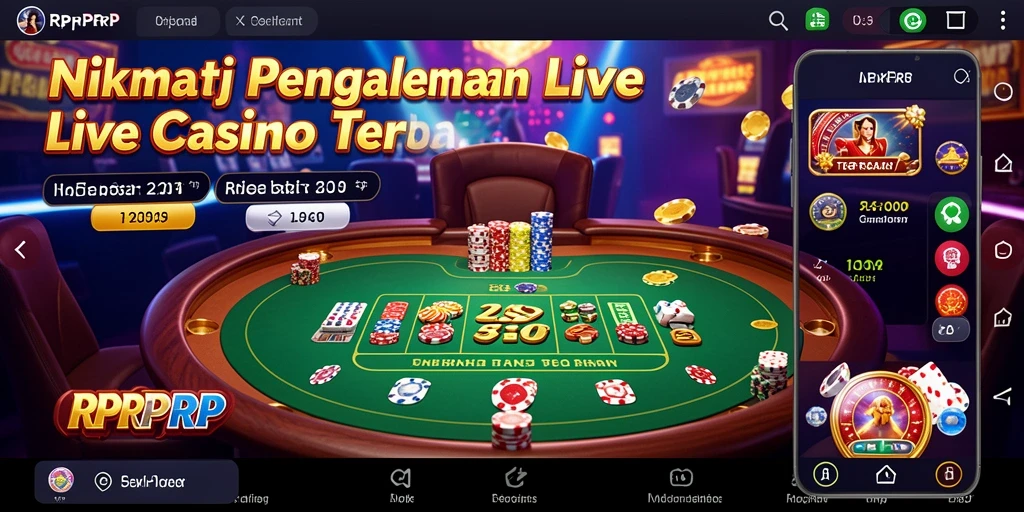 Tampilan gameplay seru dan interaktif dari RPRPRP Live Casino.