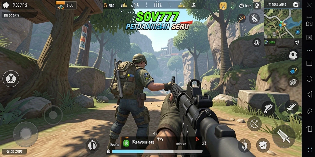 Tampilan gameplay SOV777 yang mengasyikkan dalam mode TPS.