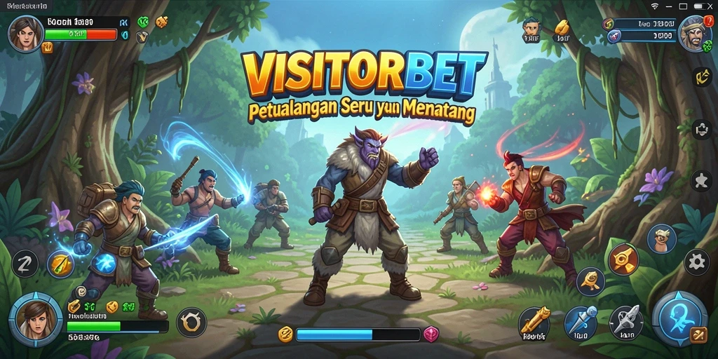 Tangkapan layar gameplay VISITORBET menunjukkan momen seru dalam petualangan.
